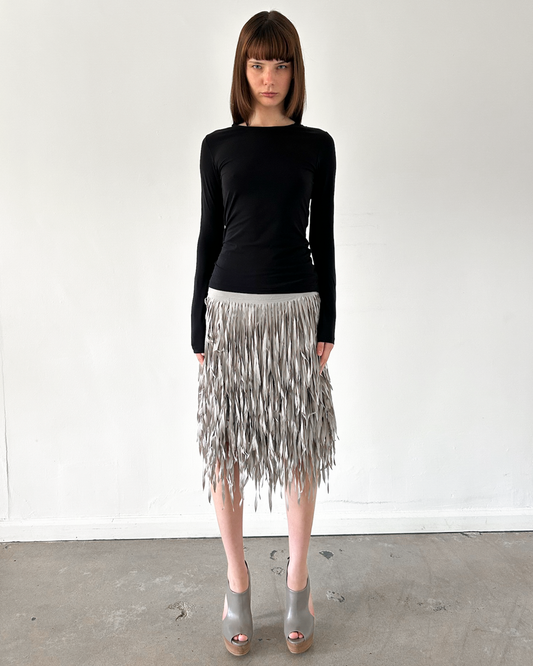 Brunello Cucinelli Fringe Skirt