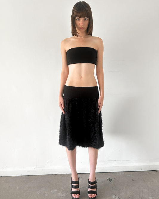 Issey Miyake "Me" (2000s) Shaggy Skirt