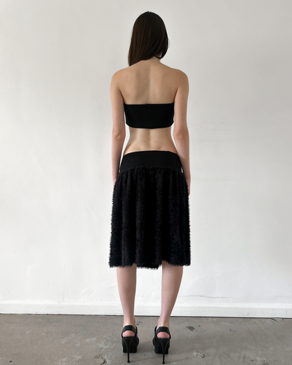 Issey Miyake "Me" (2000s) Shaggy Skirt