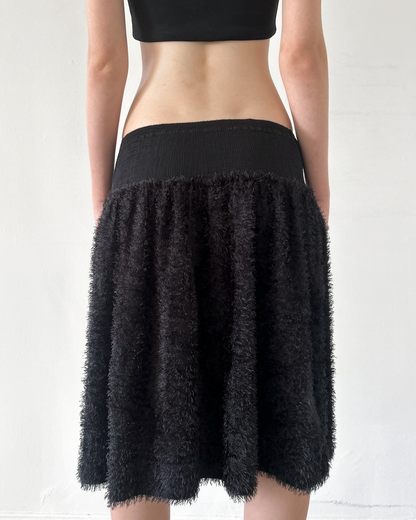 Issey Miyake "Me" (2000s) Shaggy Skirt