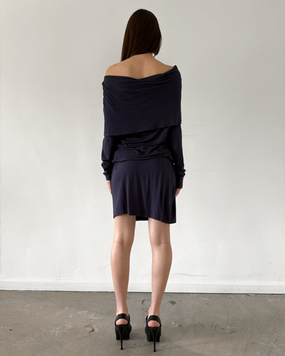 Alexander McQueen Drop-waist Cowl Neck Dress