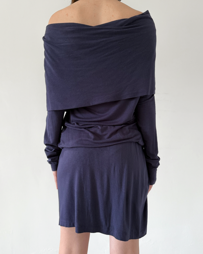 Alexander McQueen Drop-waist Cowl Neck Dress