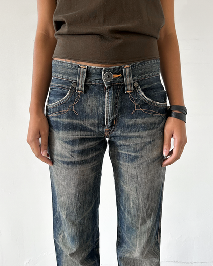 Edwin 503 BlueTrip Denim with Leather Pockets