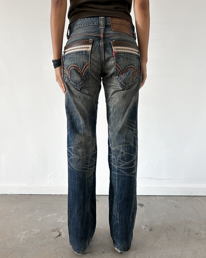 Edwin 503 BlueTrip Denim with Leather Pockets