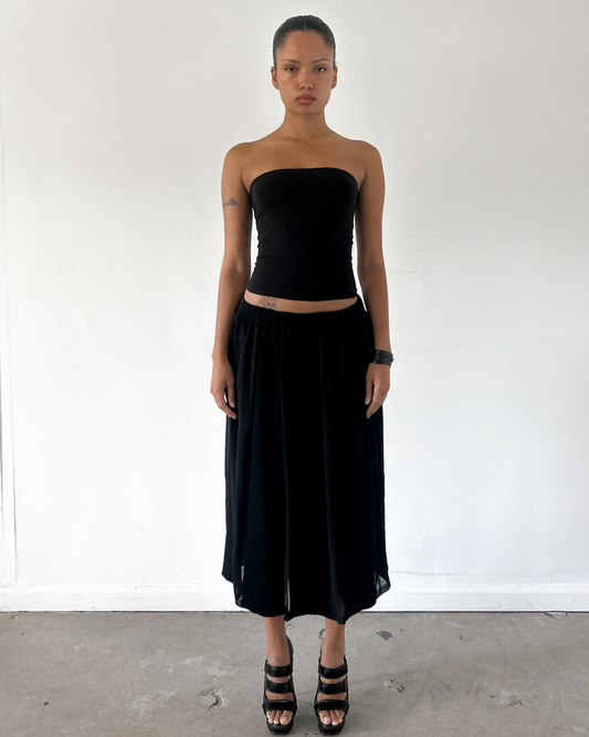 Robe de Chambre AW2002 Knit Pleated Skirt