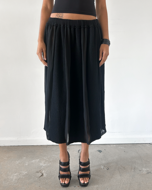 Robe de Chambre AW2002 Knit Pleated Skirt
