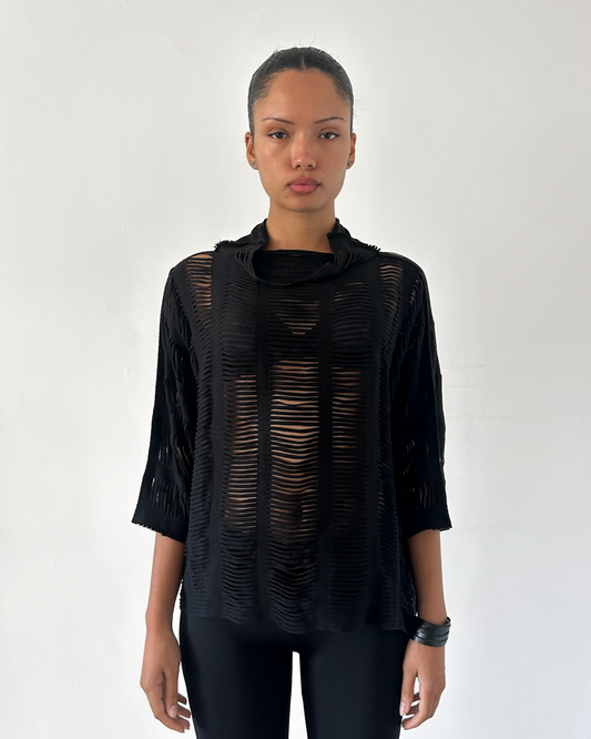 Issey Miyake APOC (2011) Fringe Cut-Out Top