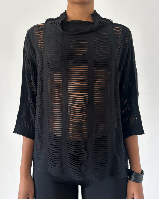 Issey Miyake APOC (2011) Fringe Cut-Out Top