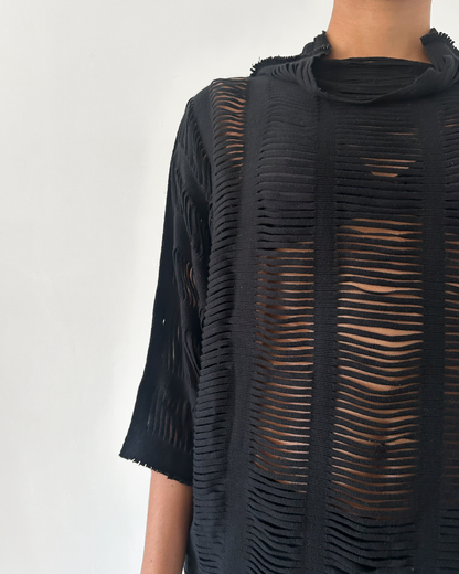 Issey Miyake APOC (2011) Fringe Cut-Out Top