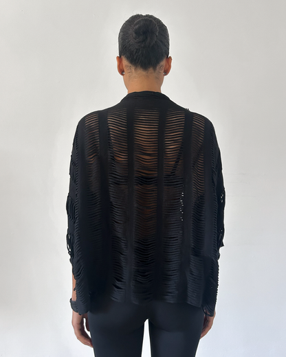 Issey Miyake APOC (2011) Fringe Cut-Out Top