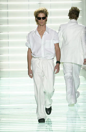 Gucci by Tom Ford SS2001 Silk Drawstring Pants