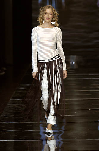 Emporio Armani SS2002 Accordion Top